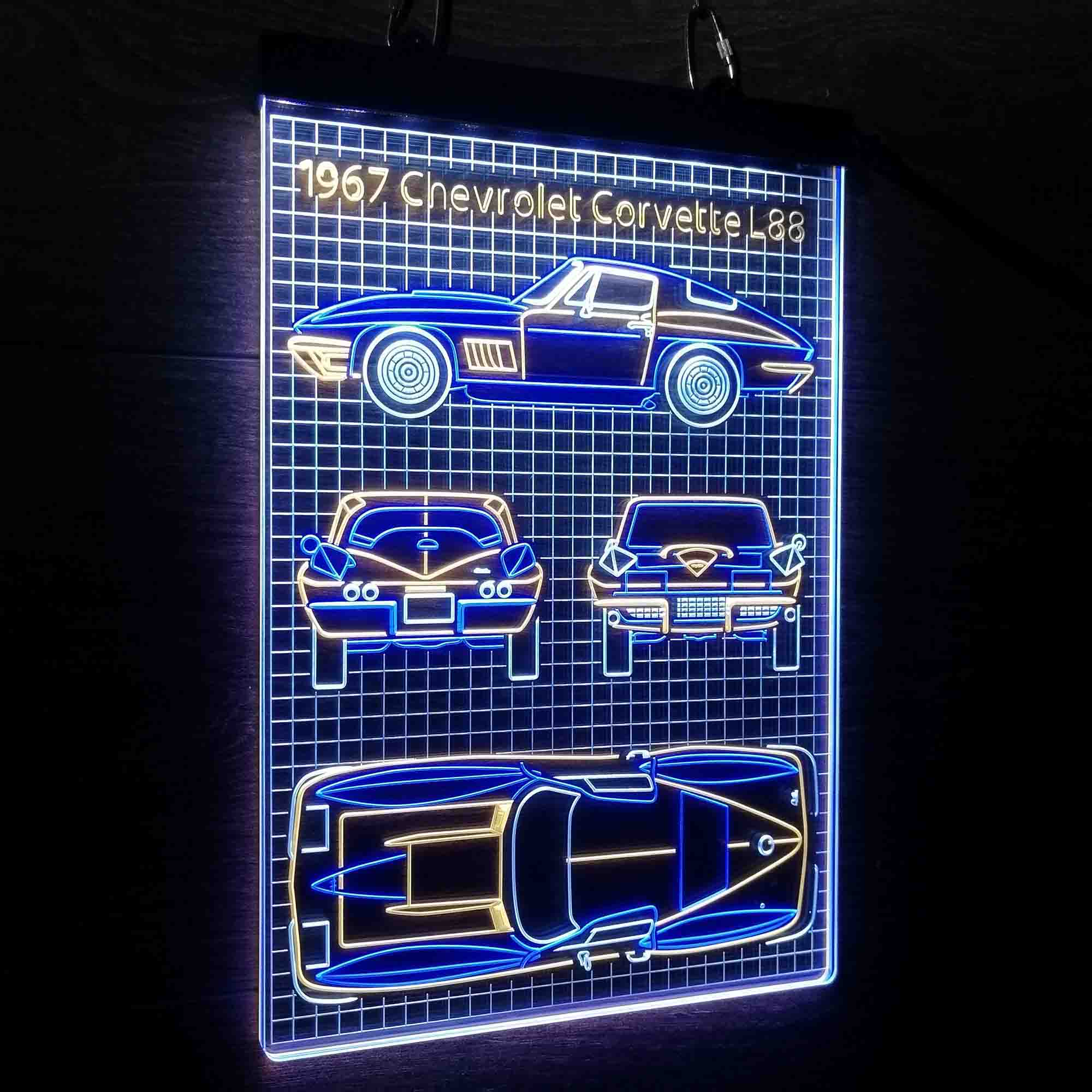 Custom 1967 Vintage Car Garage Neon LED Sign 3 Colors