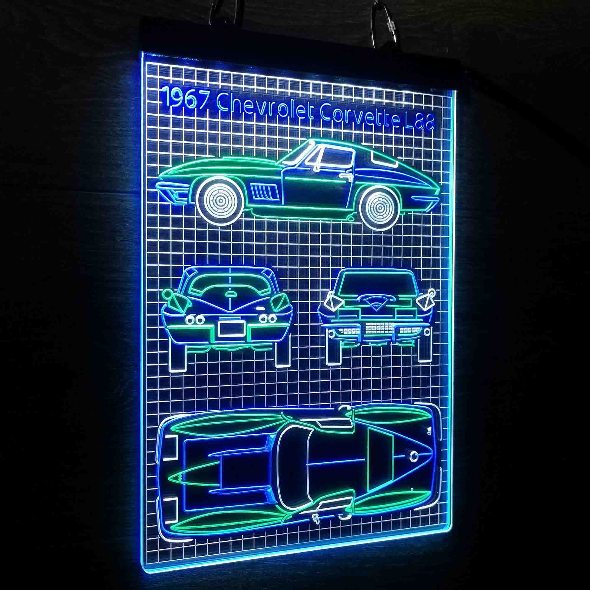 Custom 1967 Vintage Car Garage Neon LED Sign 3 Colors