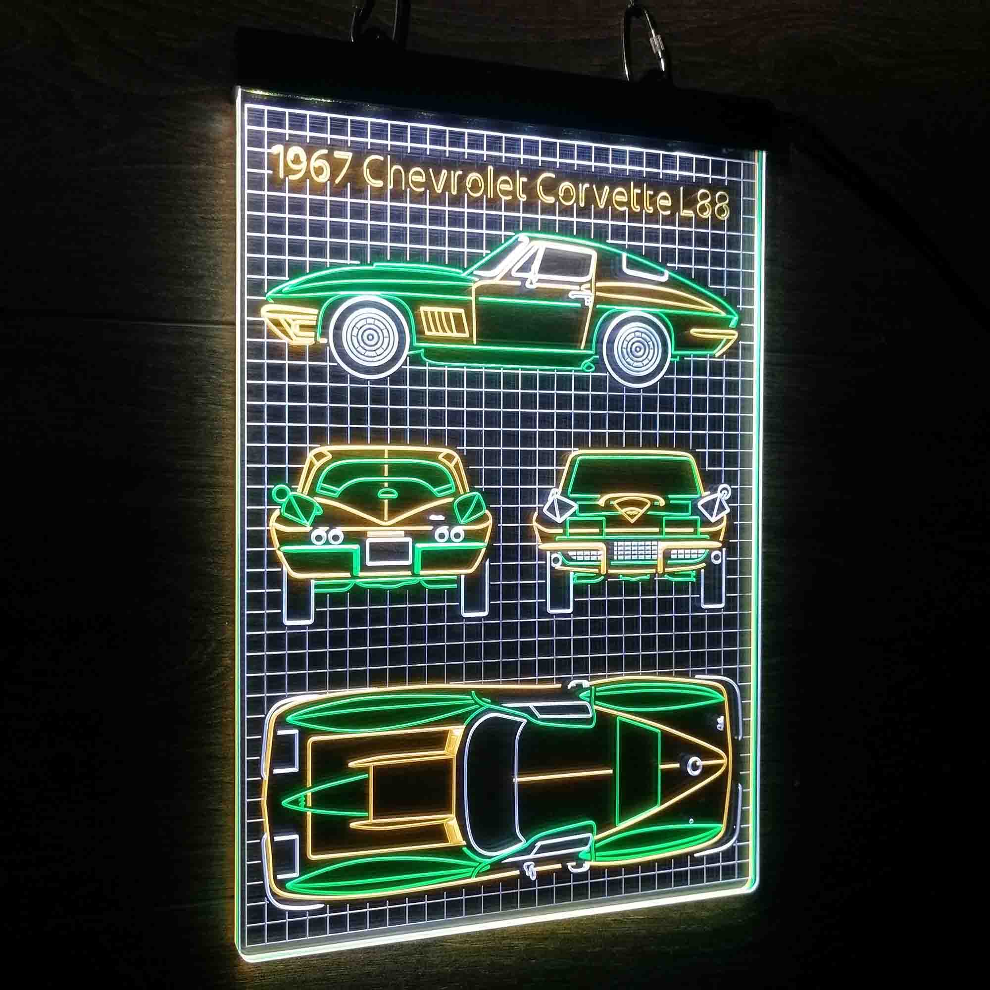 Custom 1967 Vintage Car Garage Neon LED Sign 3 Colors