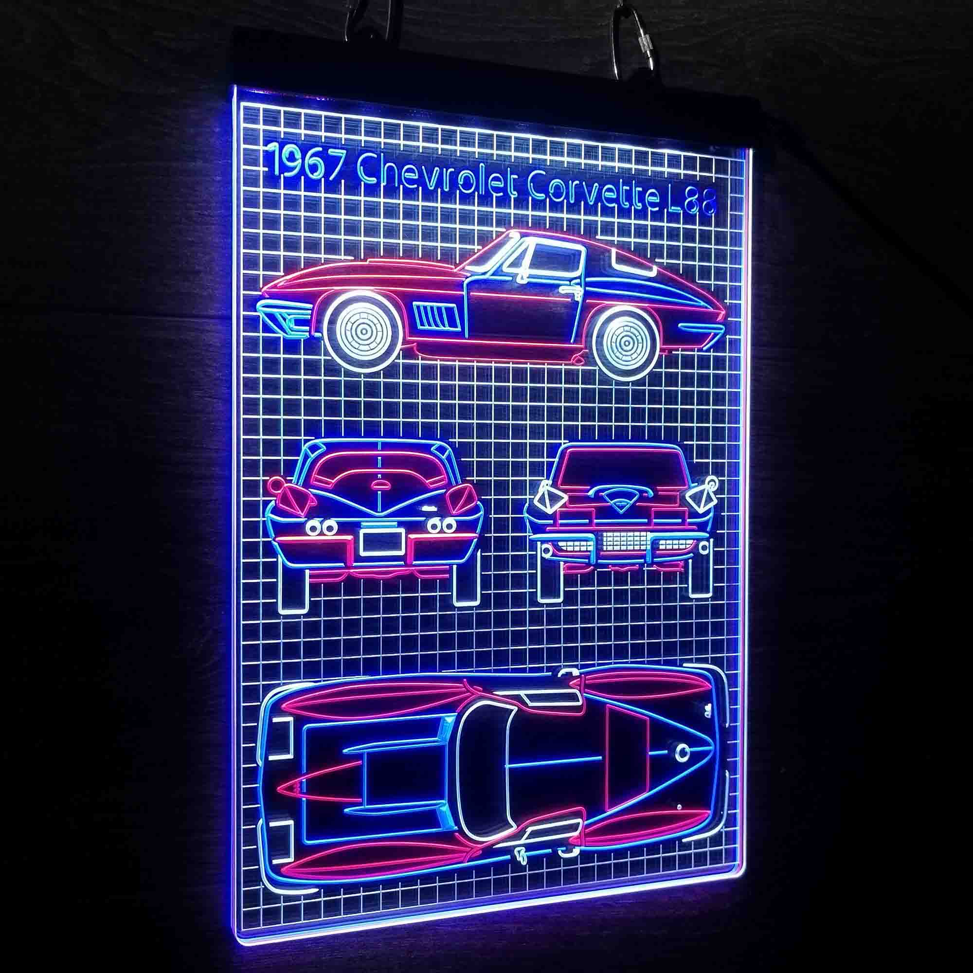 Custom 1967 Vintage Car Garage Neon LED Sign 3 Colors