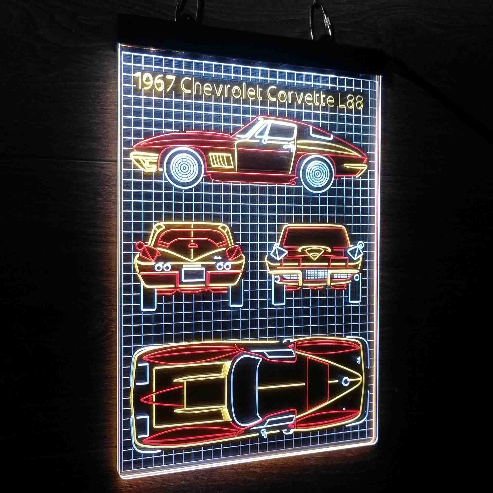 Custom 1967 Vintage Car Garage Neon LED Sign 3 Colors