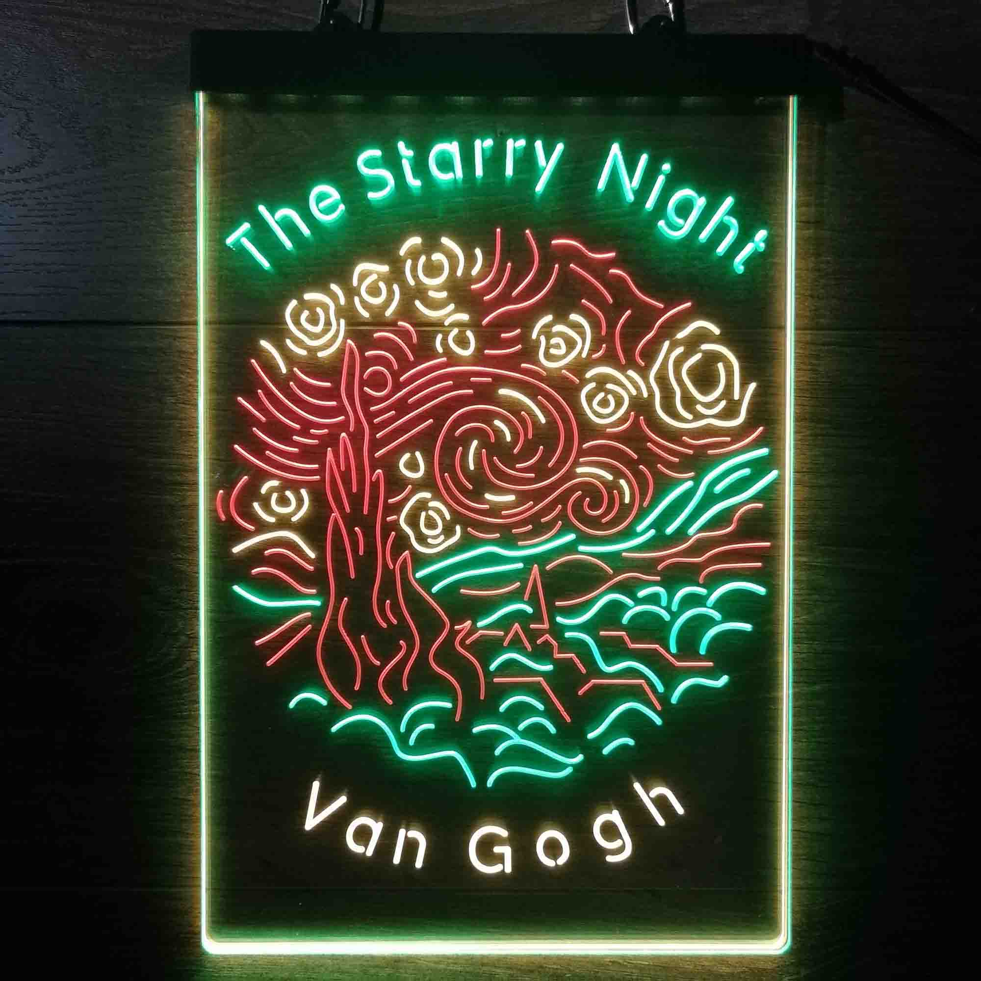 The Starry Night Van Gogh Neon LED Sign 3 Colors