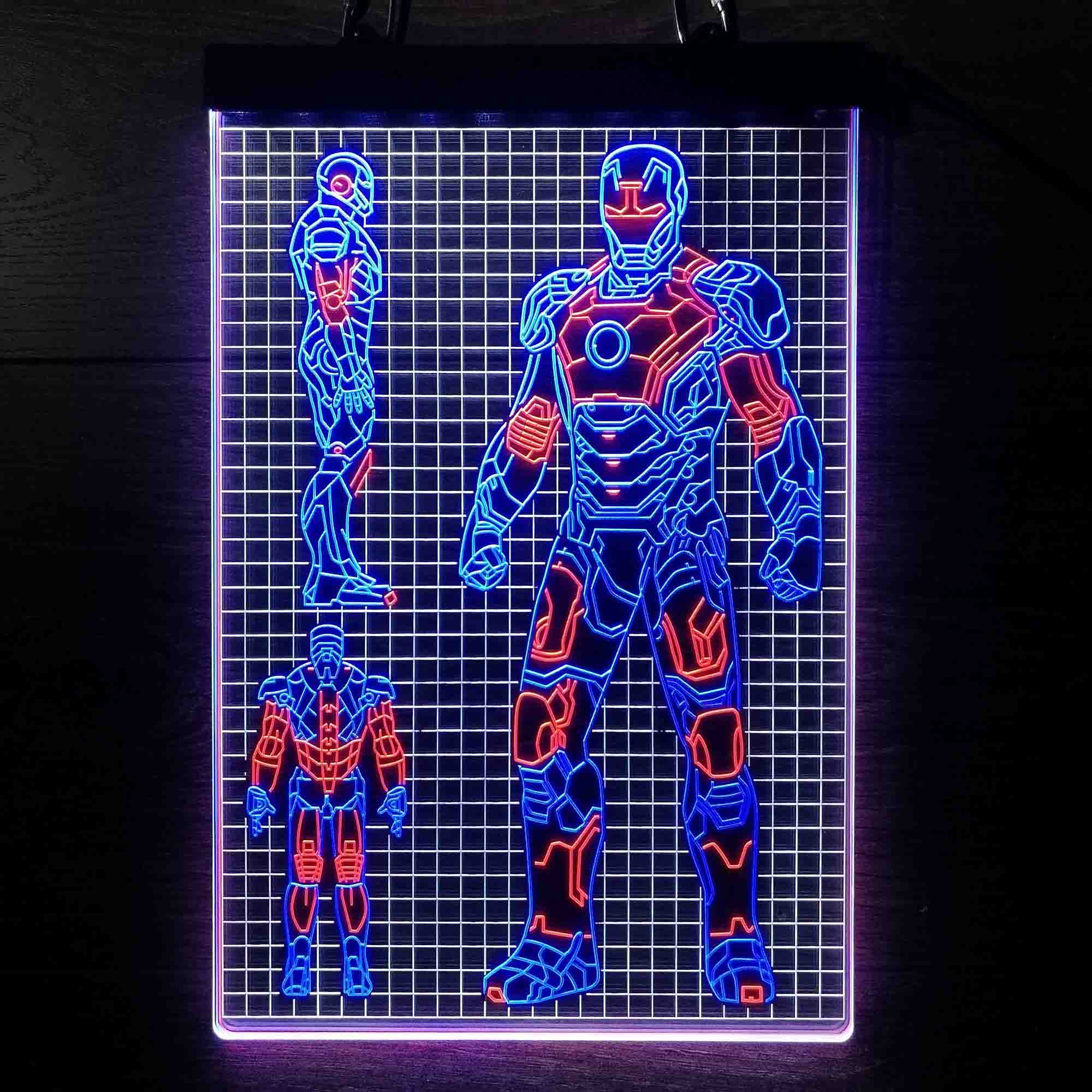 Iron Man Avengers MK43 Neon LED Sign 3 Colors