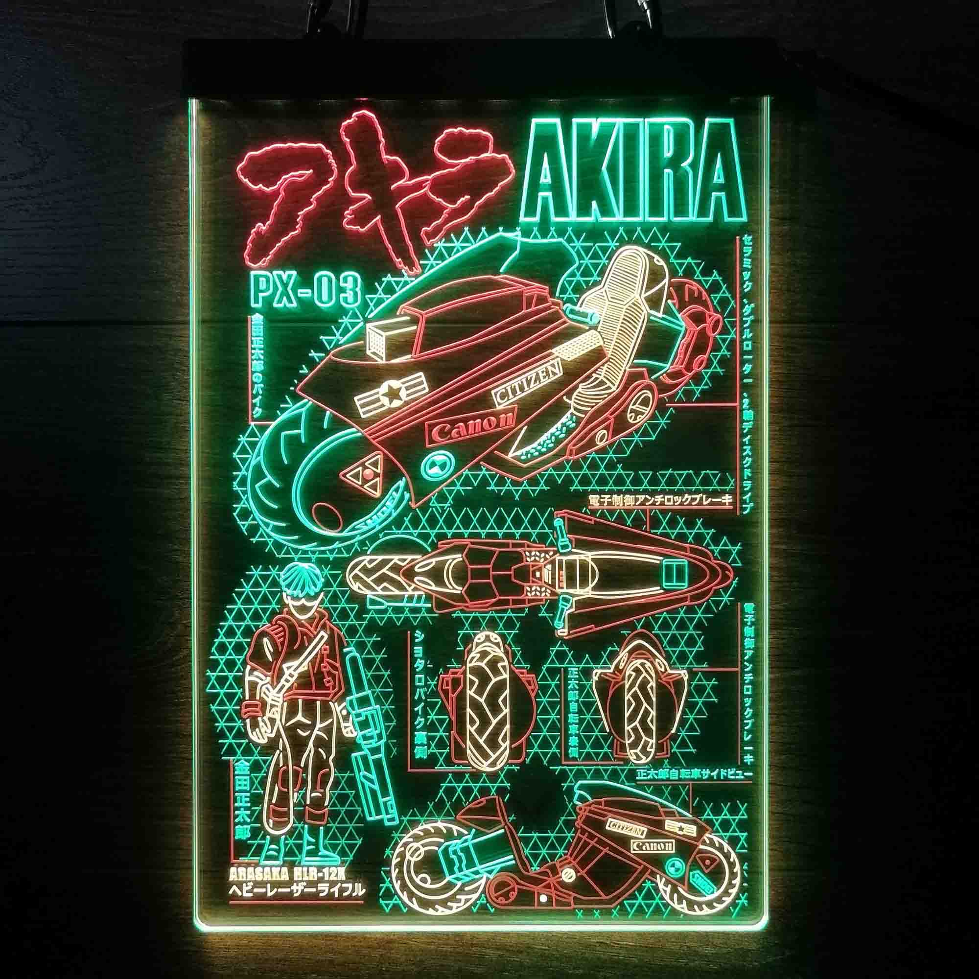 Akira Cyberpunk Bike Neon LED Sign 3 Colors