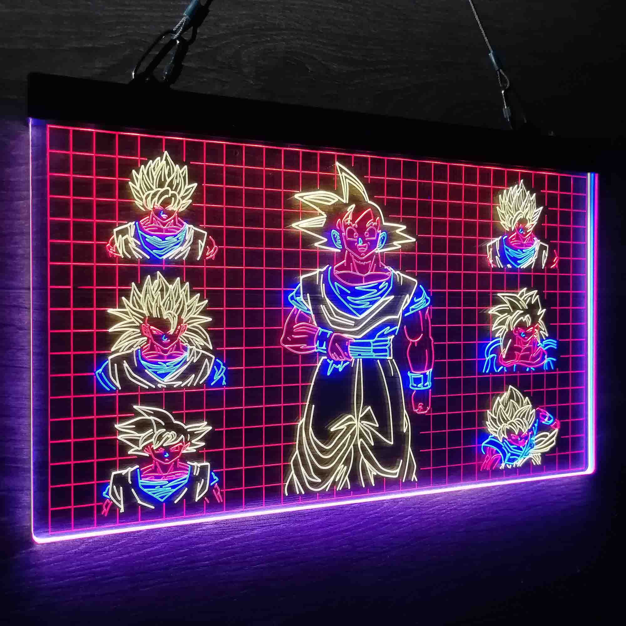 Dragon Ball Goku Neon LED Sign 3 Colors