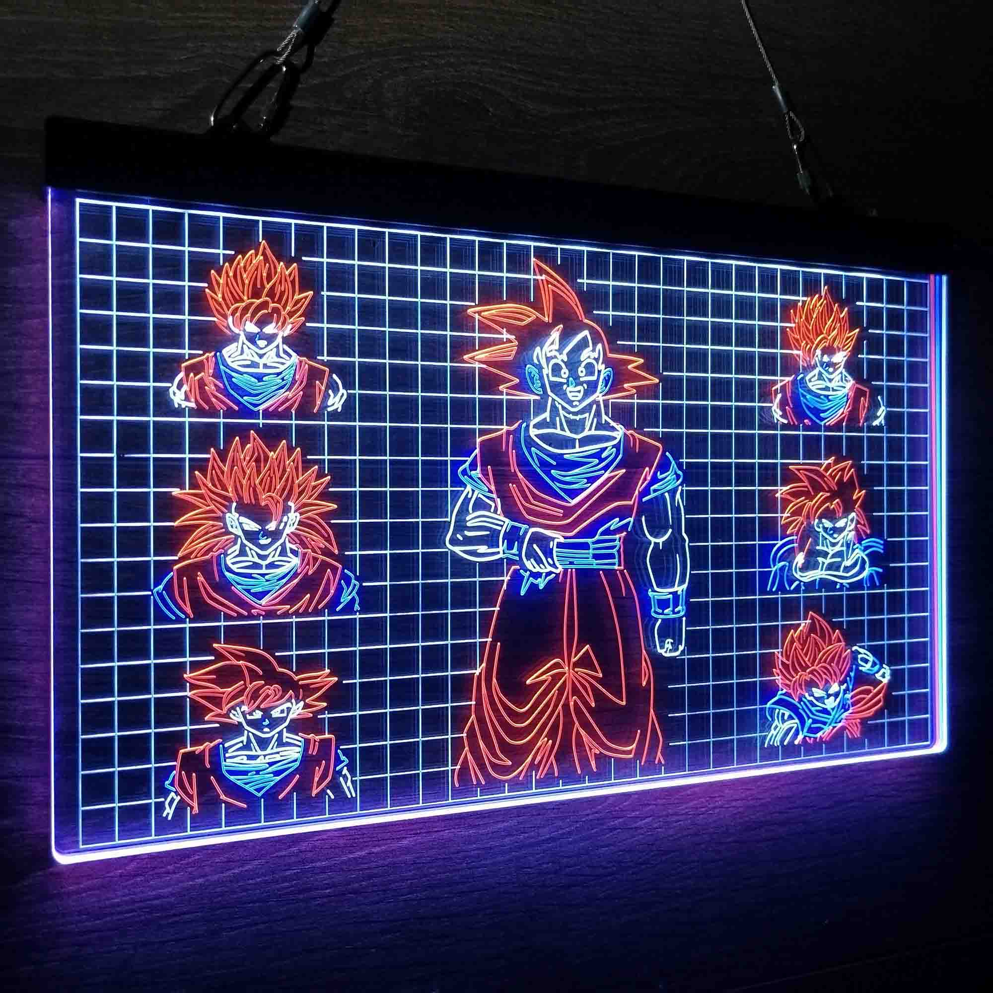 Dragon Ball Goku Neon LED Sign 3 Colors