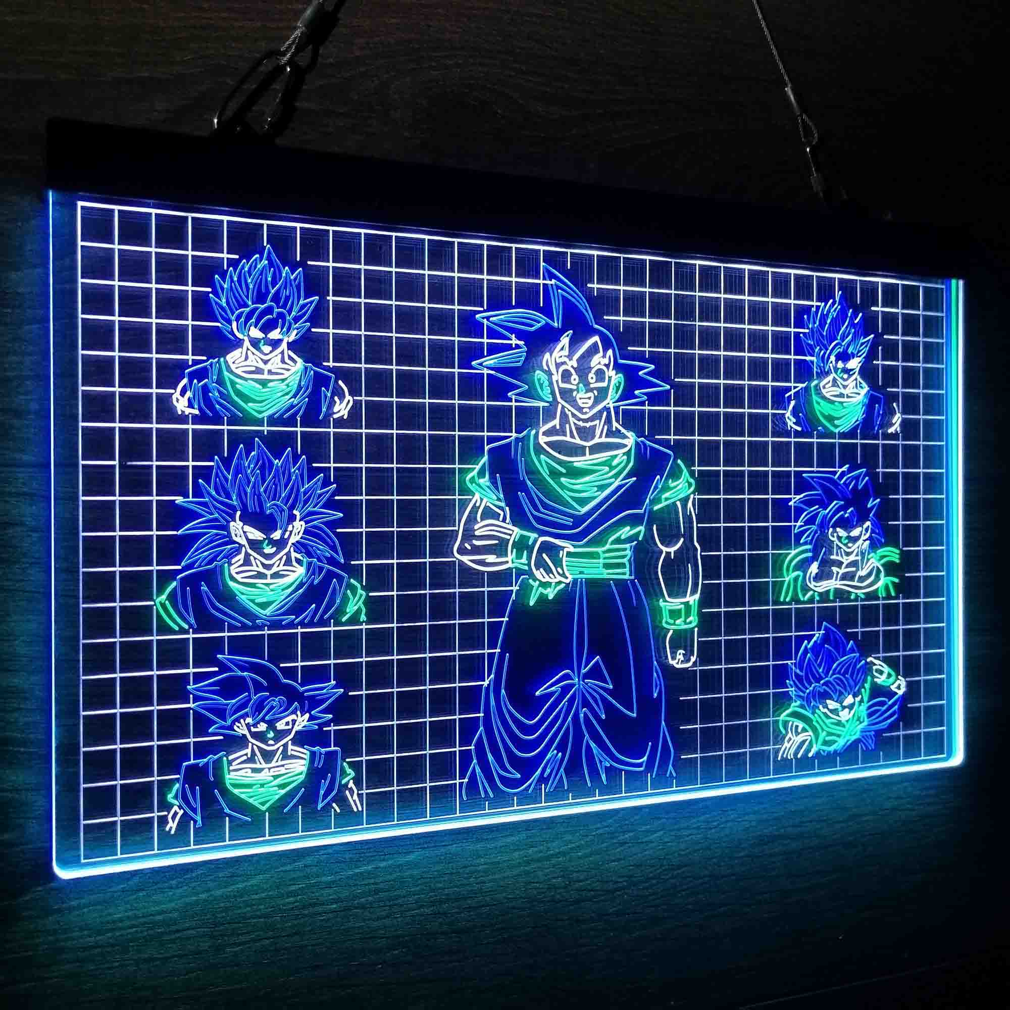 Dragon Ball Goku Neon LED Sign 3 Colors