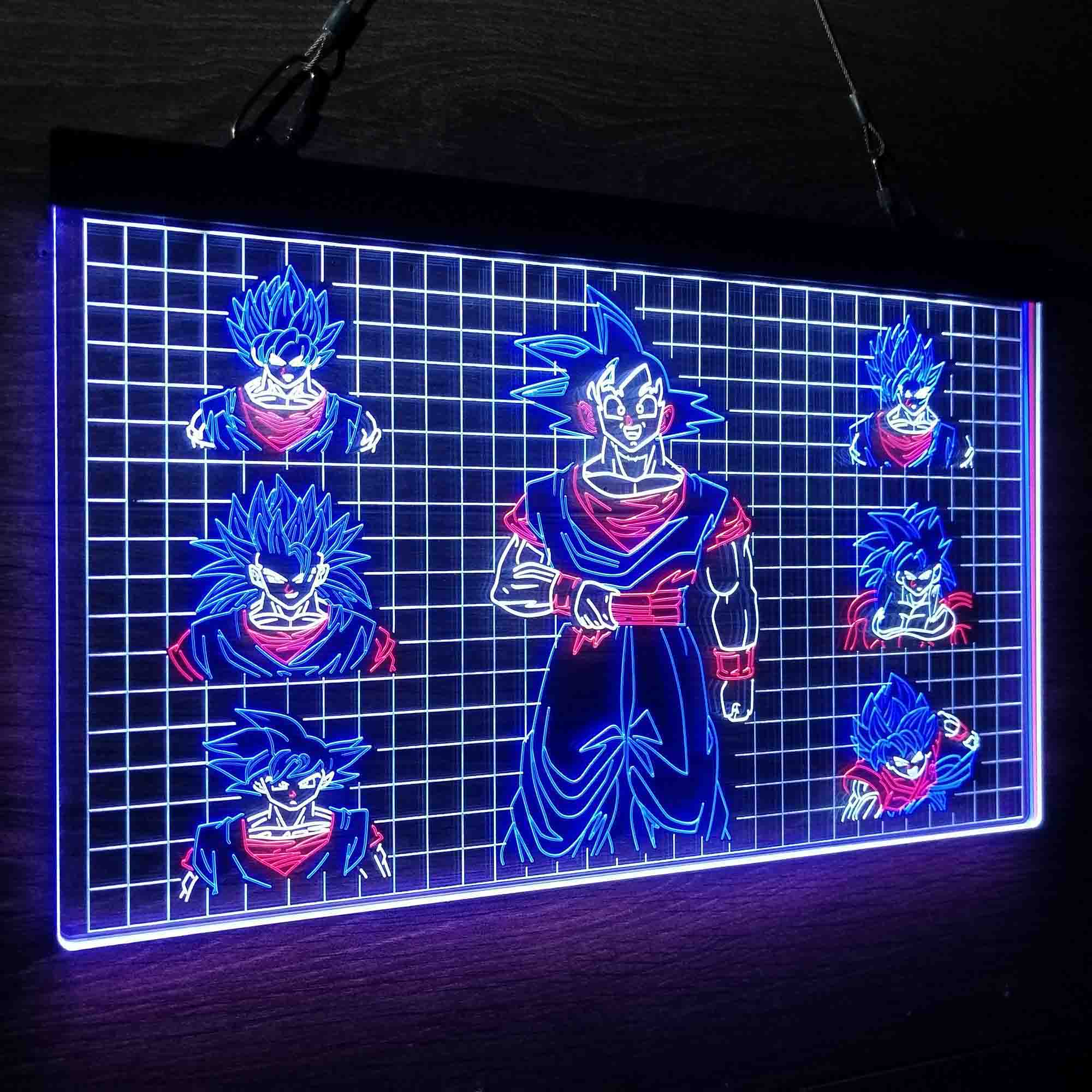 Dragon Ball Goku Neon LED Sign 3 Colors