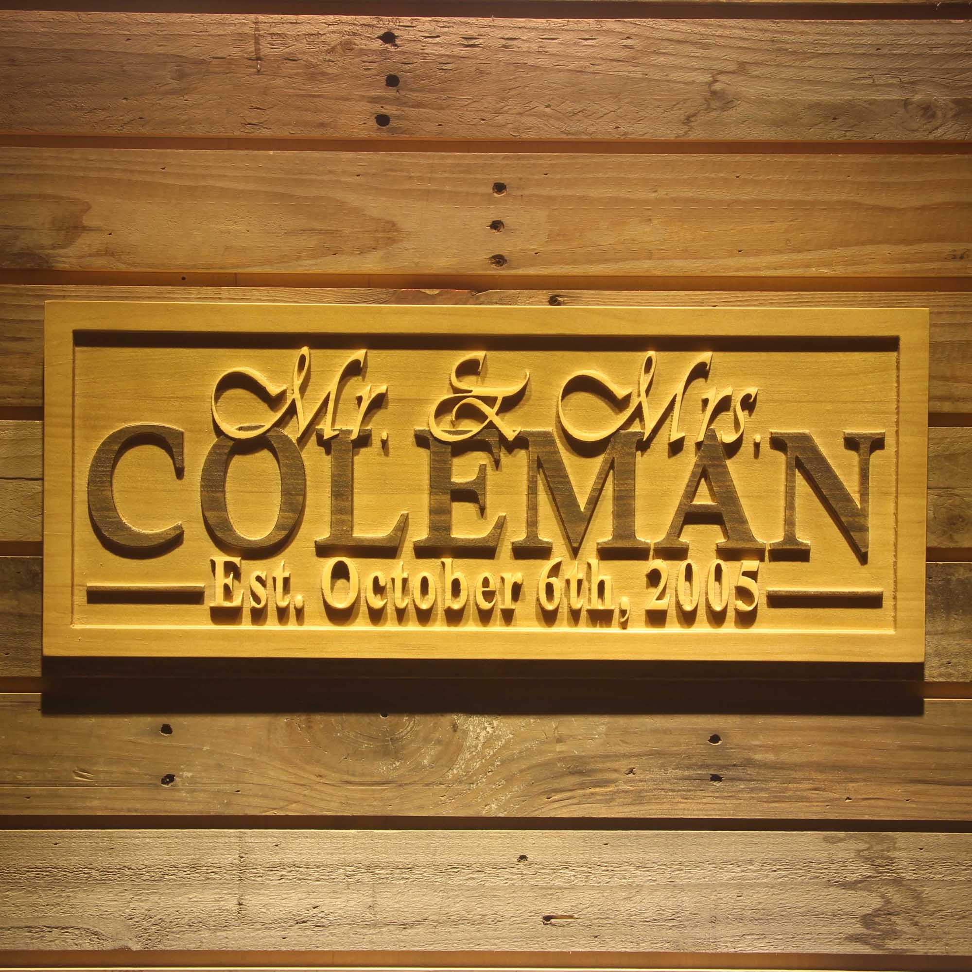 Personalized Mr. & Mrs. Wedding Gift Family Sign Groomsmen Gift Housewarming Gift Marriage Wooden Signs