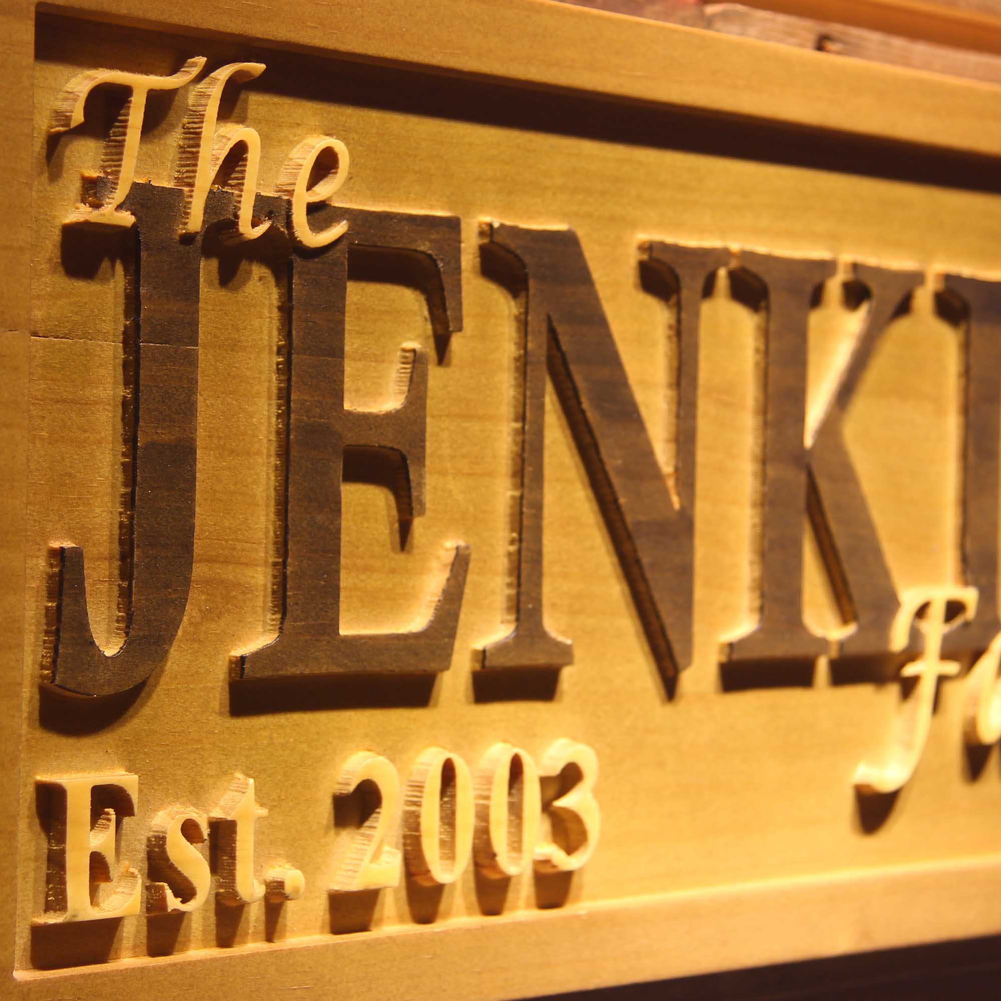 Personalized Last Name First Name Established Date Home Décor Wedding Gift Wooden Sign