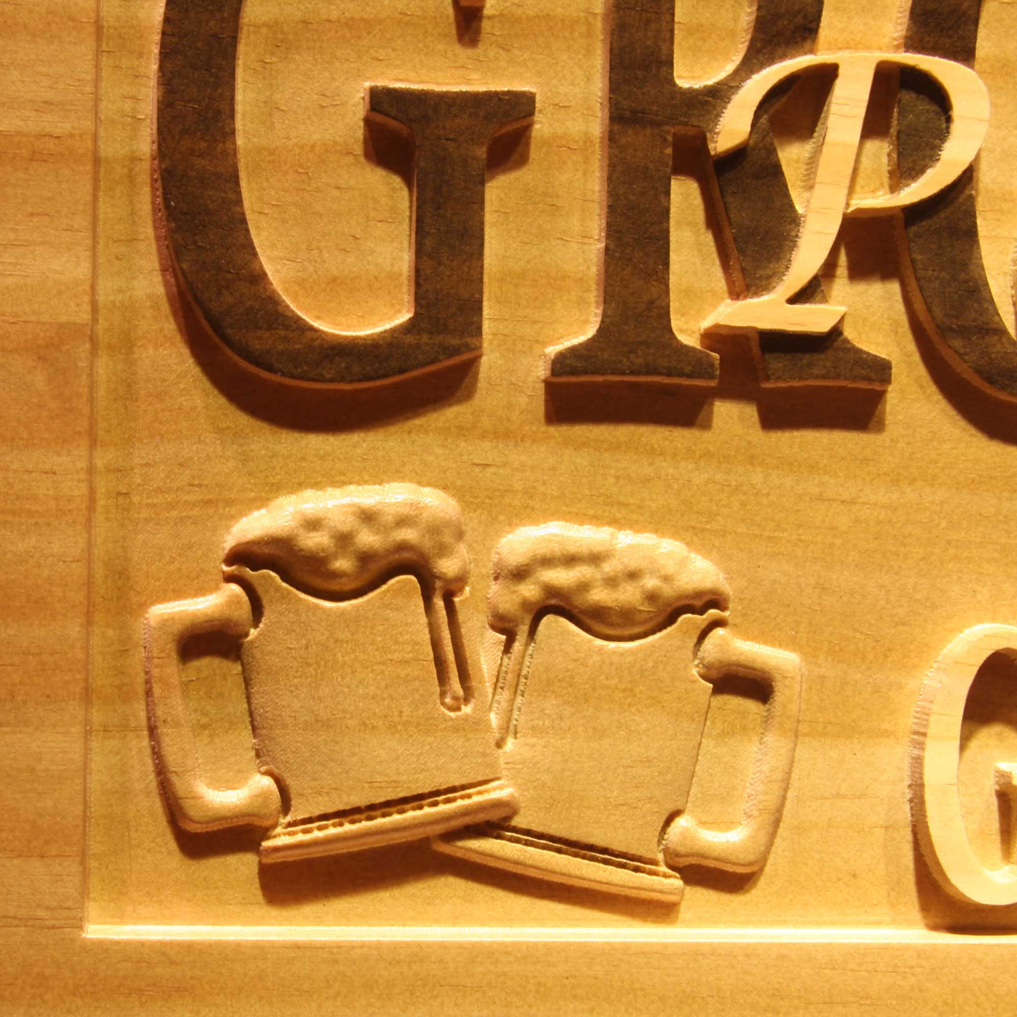 Personalized Pool Hall Wood Engraved Wooden Sign
