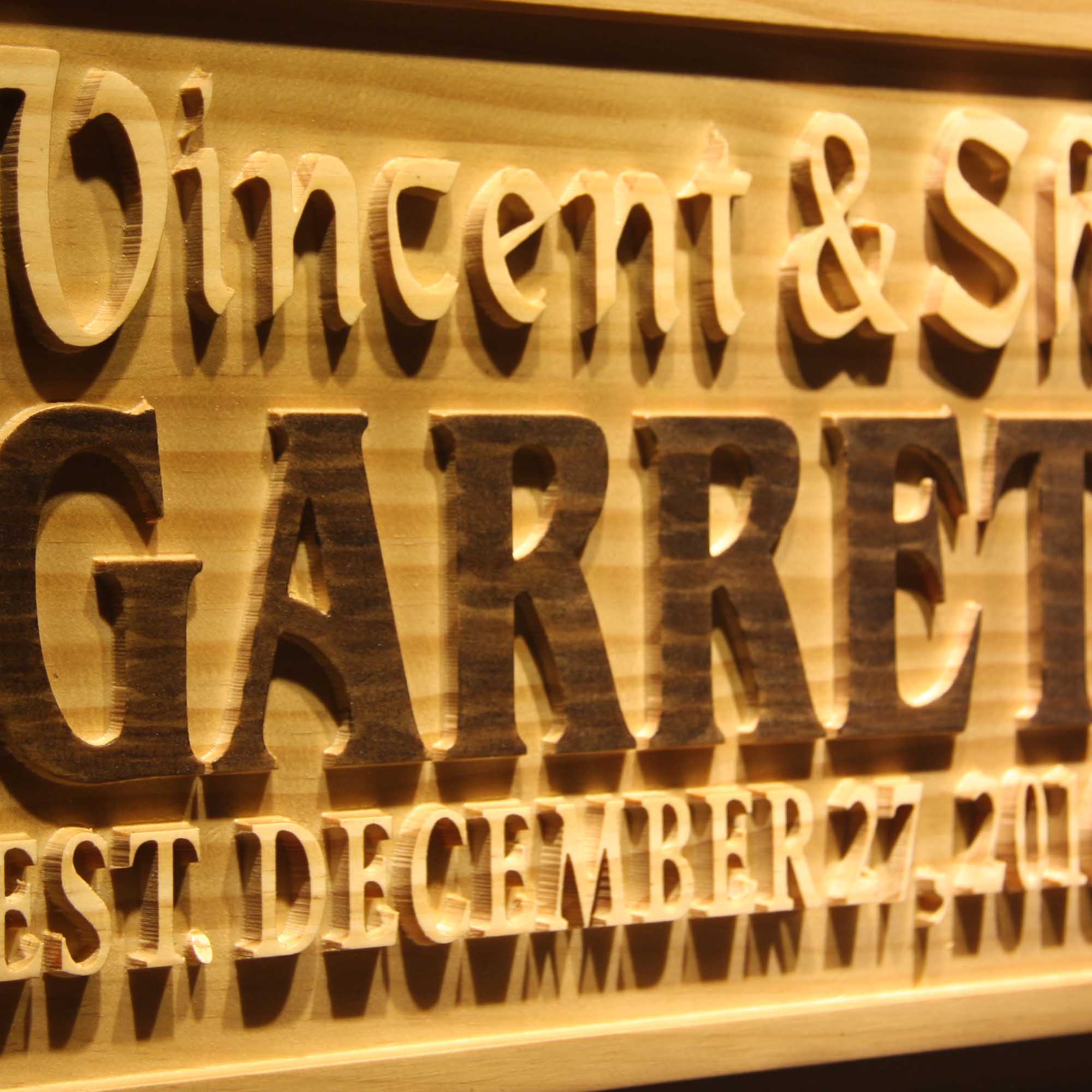 Personalized Wedding Anniversary Family Sign