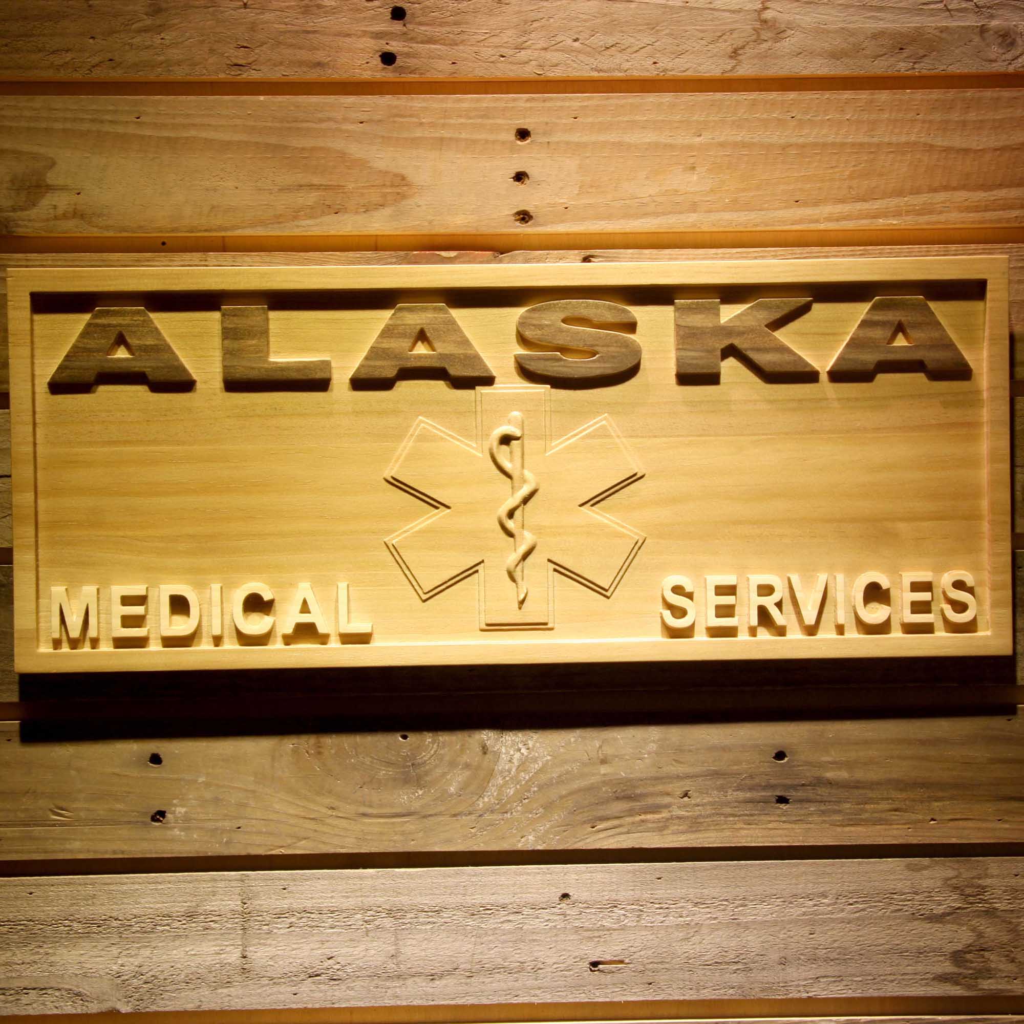 Personalized Medical Services Gifts Wood Engraved Wooden Sign