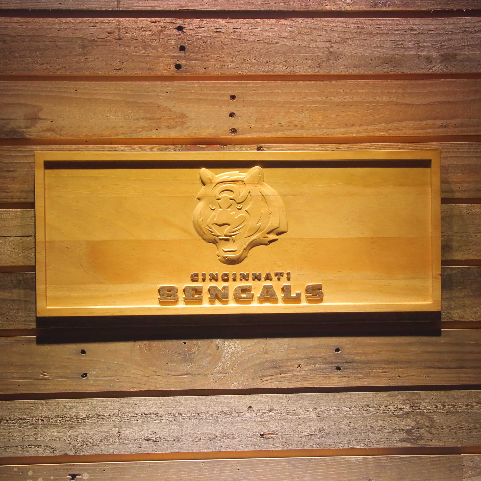 Cincinnati Bengals,nfl 3D Solid Wooden Craving Sign