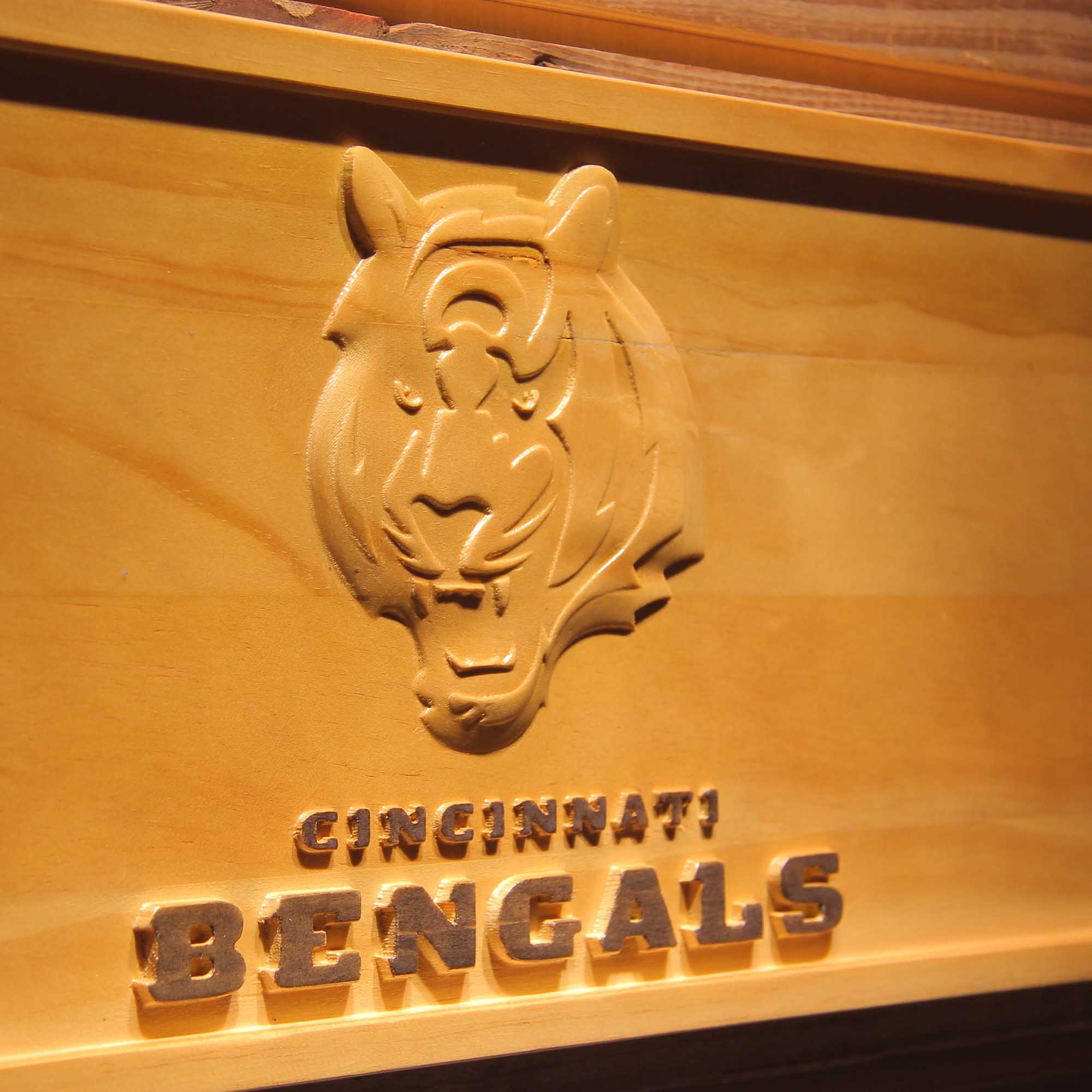 Cincinnati Bengals,nfl 3D Solid Wooden Craving Sign