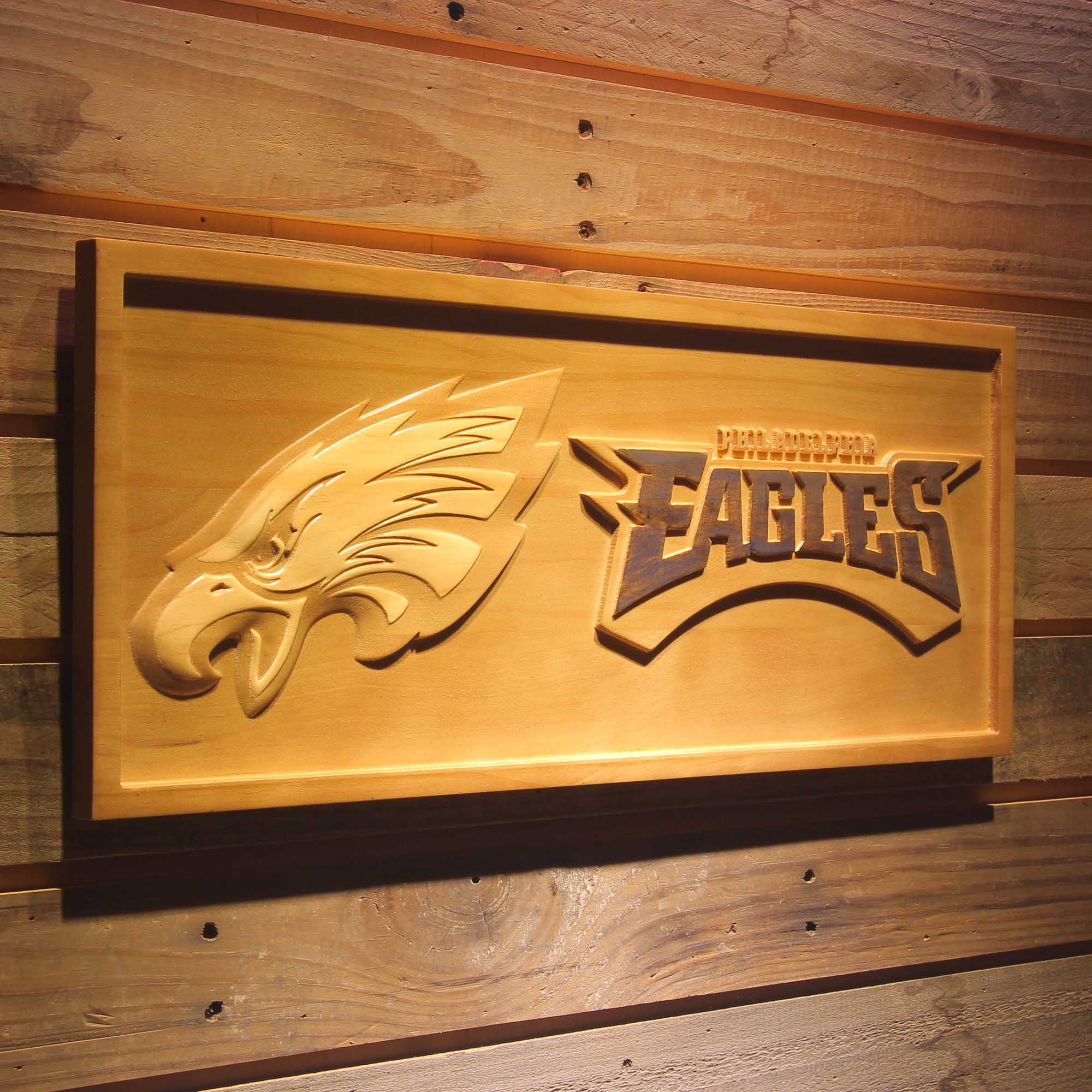 Philadelphia Eagles,nfl 3D Solid Wooden Craving Sign