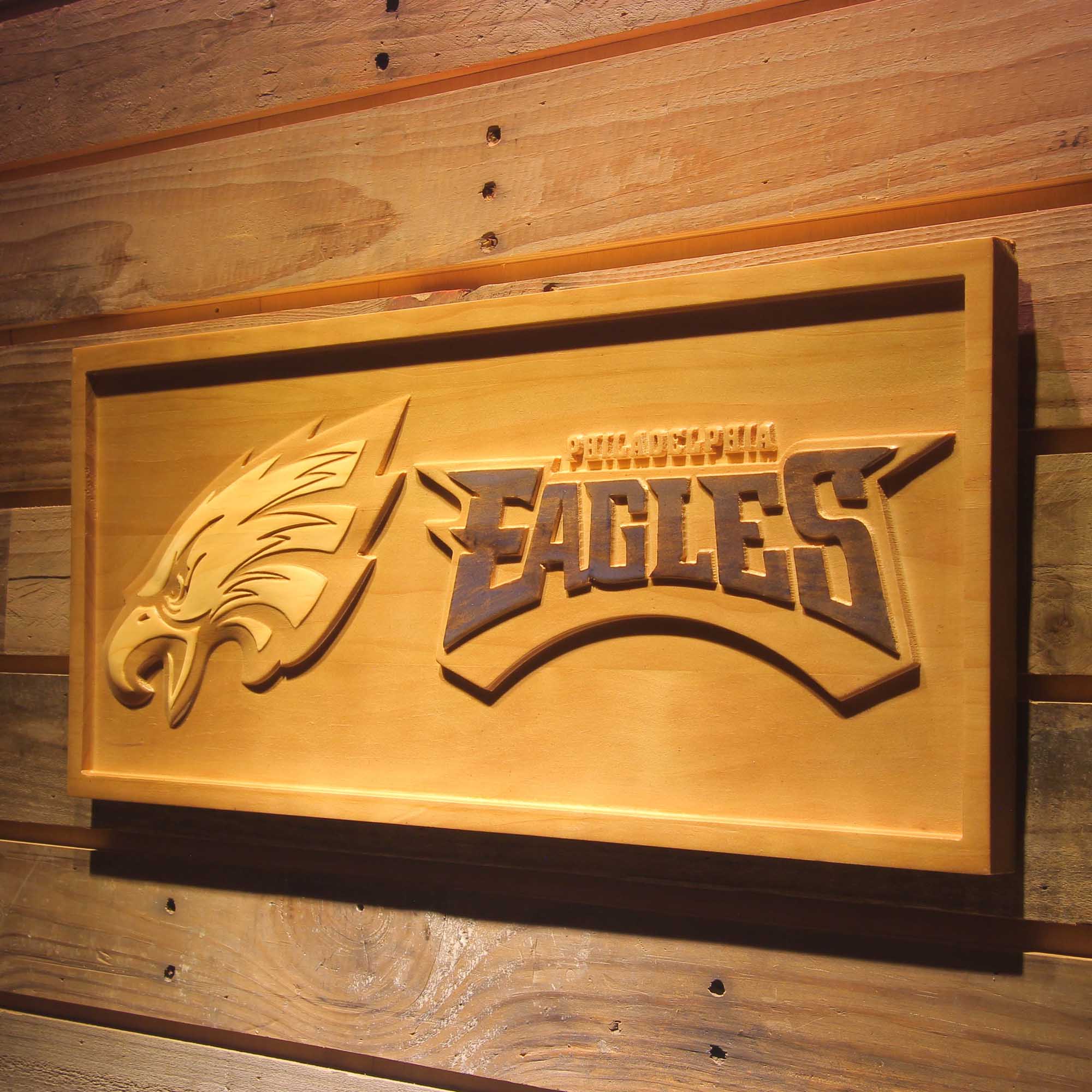 Philadelphia Eagles,nfl 3D Solid Wooden Craving Sign