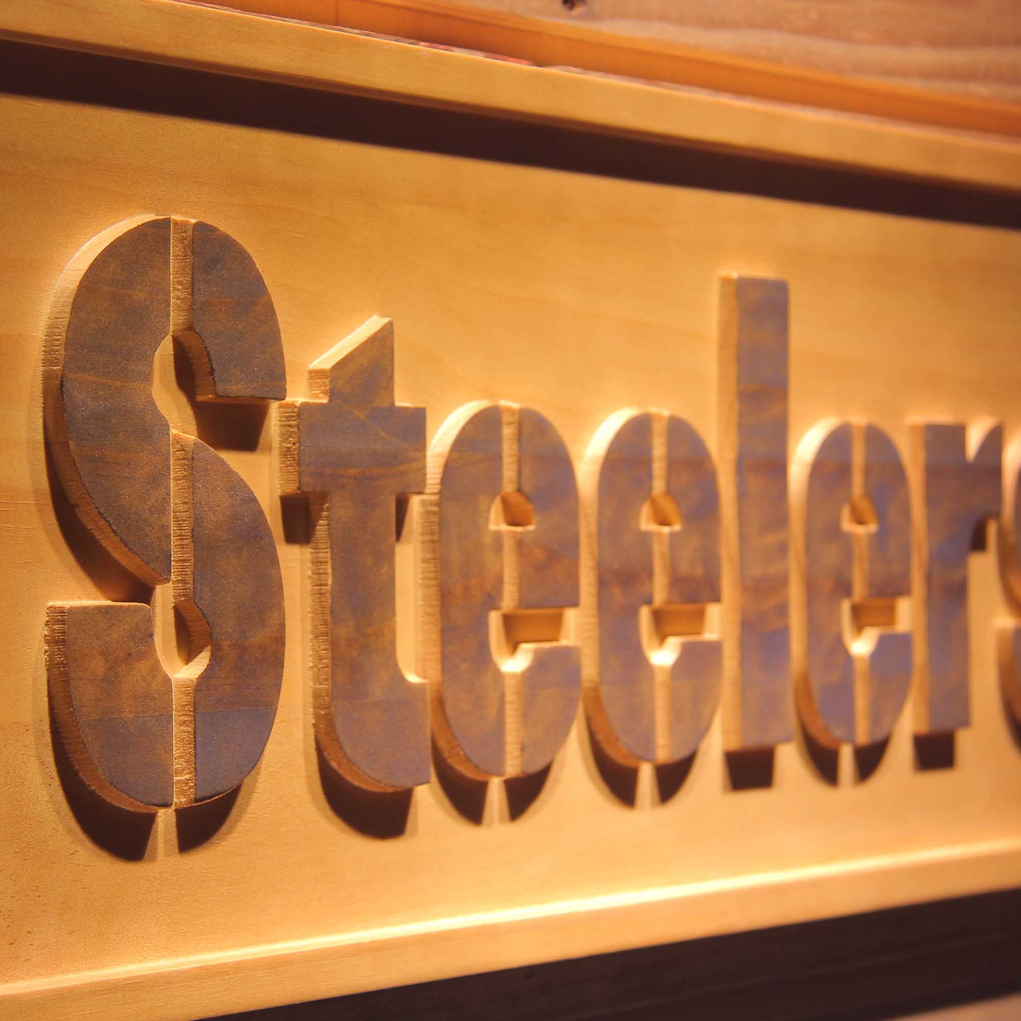 Pittsburgh Steelers,nfl 3D Solid Wooden Craving Sign