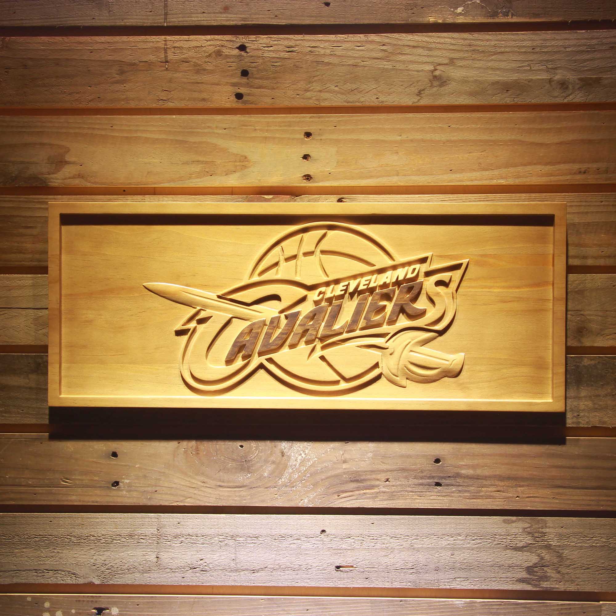 Cleveland Cavaliers  3D Solid Wooden Craving Sign
