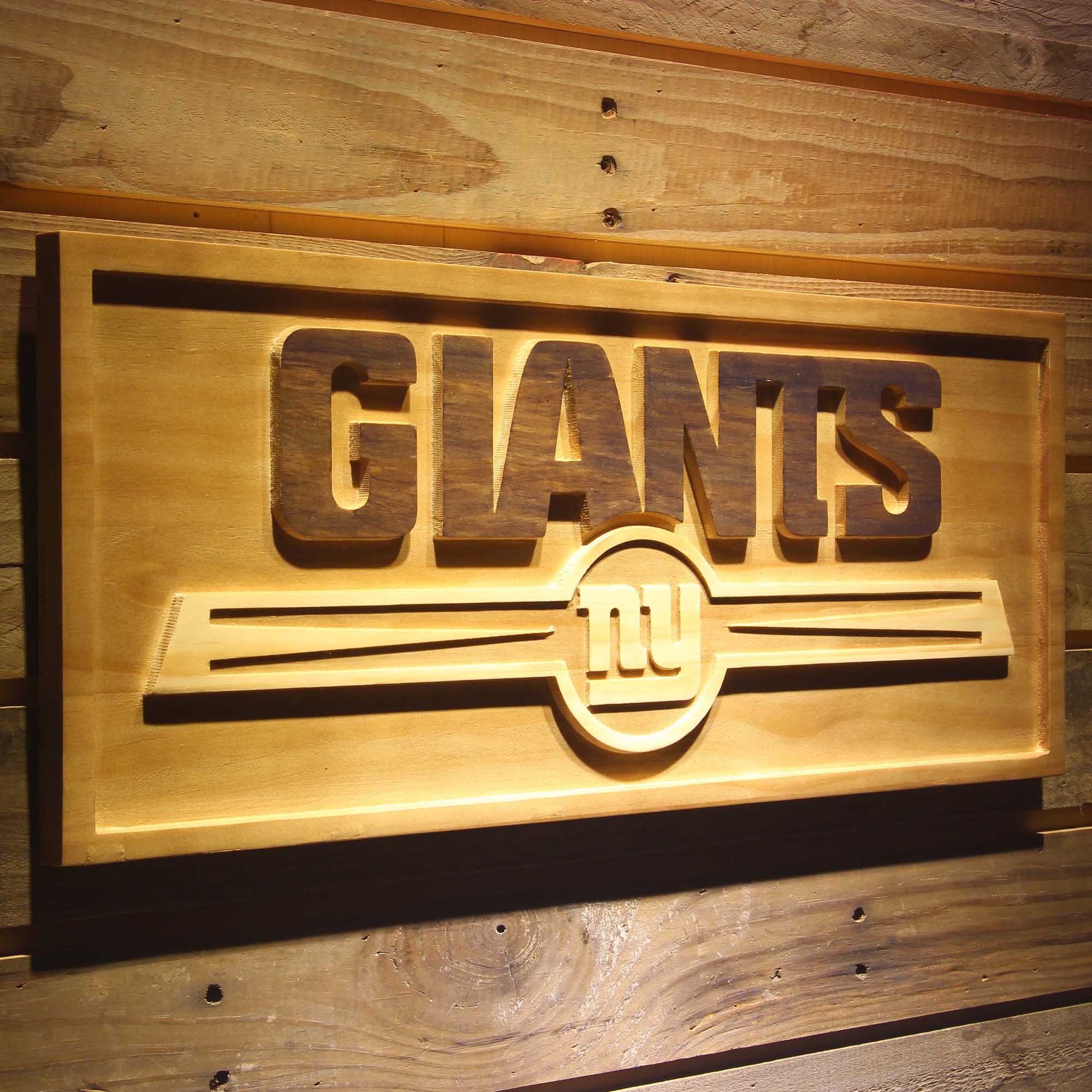 New York Giants Wood Sign