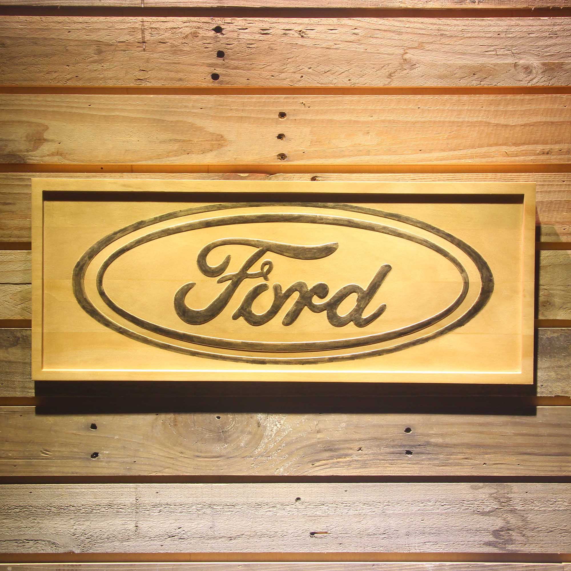 Ford 3D Solid Wooden Craving Sign