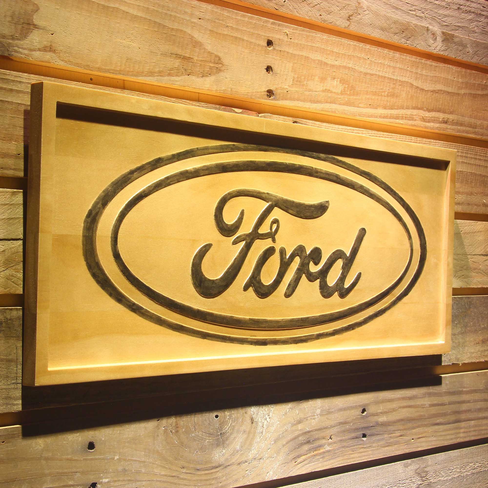 Ford 3D Solid Wooden Craving Sign