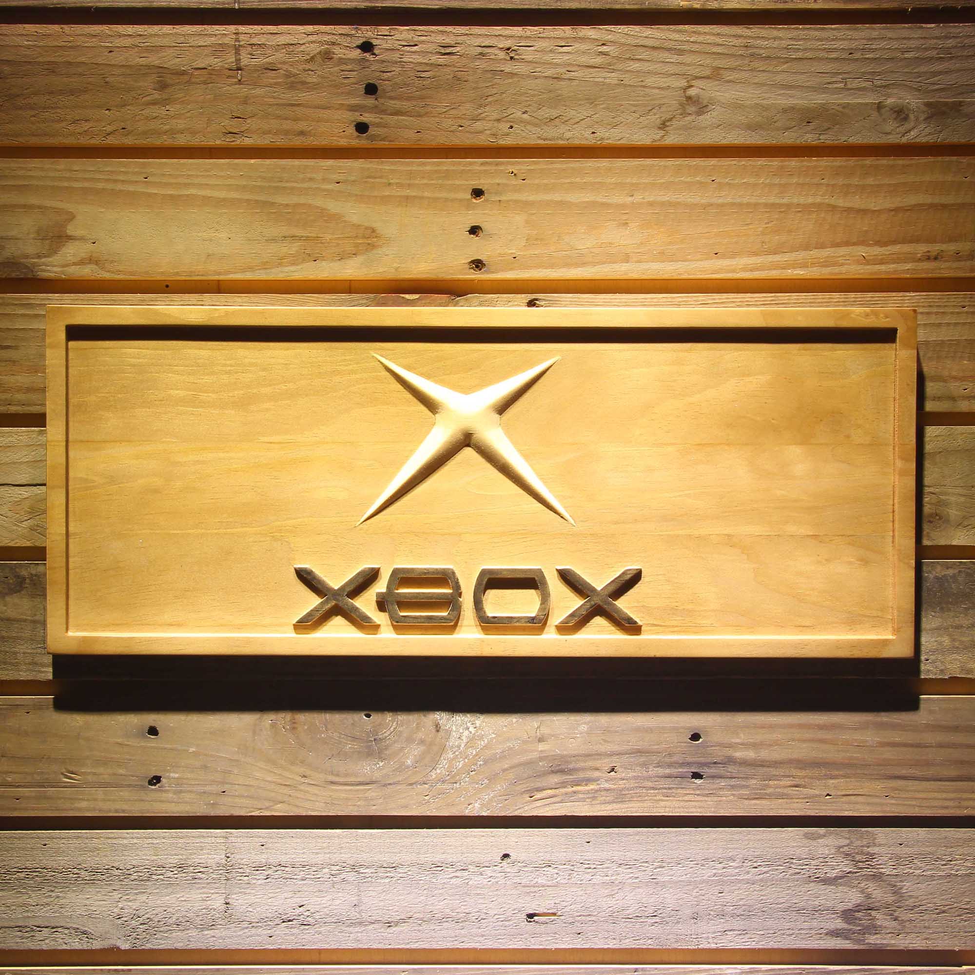 Xbox 3D Solid Wooden Craving Sign
