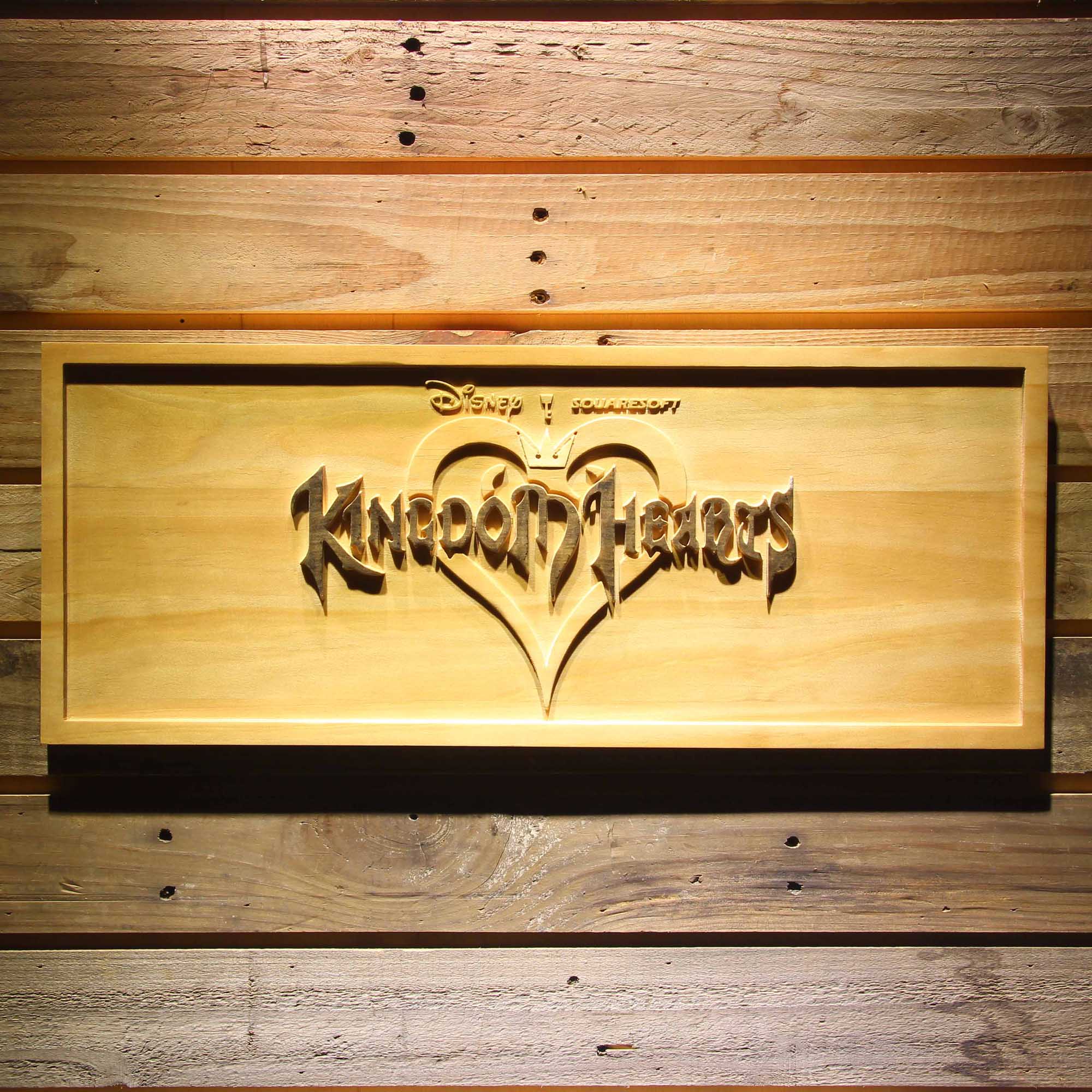 Kingdom Hearts Sora 3D Solid Wooden Craving Sign