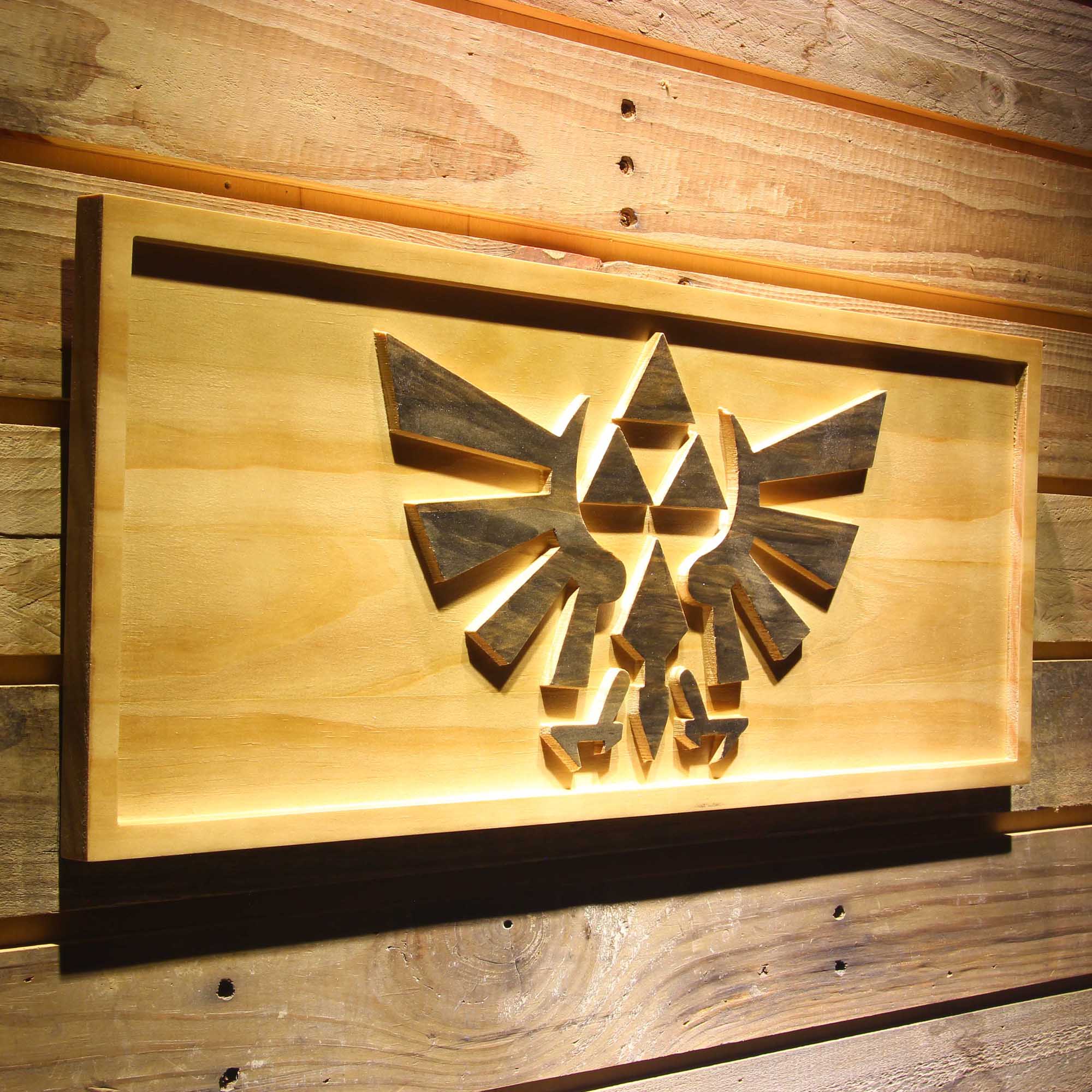 Legend Of Zelda,the Legend Of Zelda 3D Solid Wooden Craving Sign